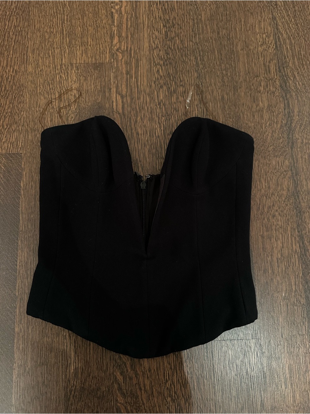 House of CB Black Strapless Bustier Top